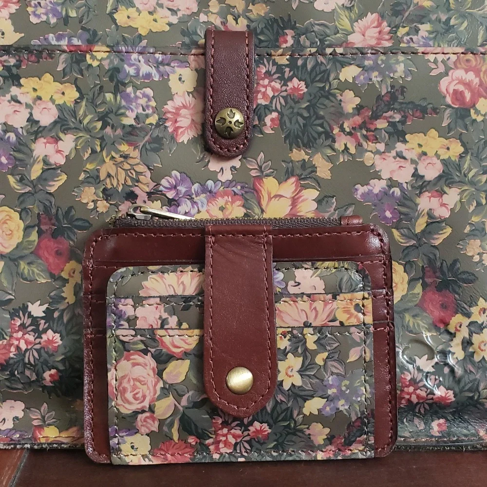 Patricia Nash Nerina Crossbody & Cassis RFID Leather Wallet English Country - Picture 3 of 16